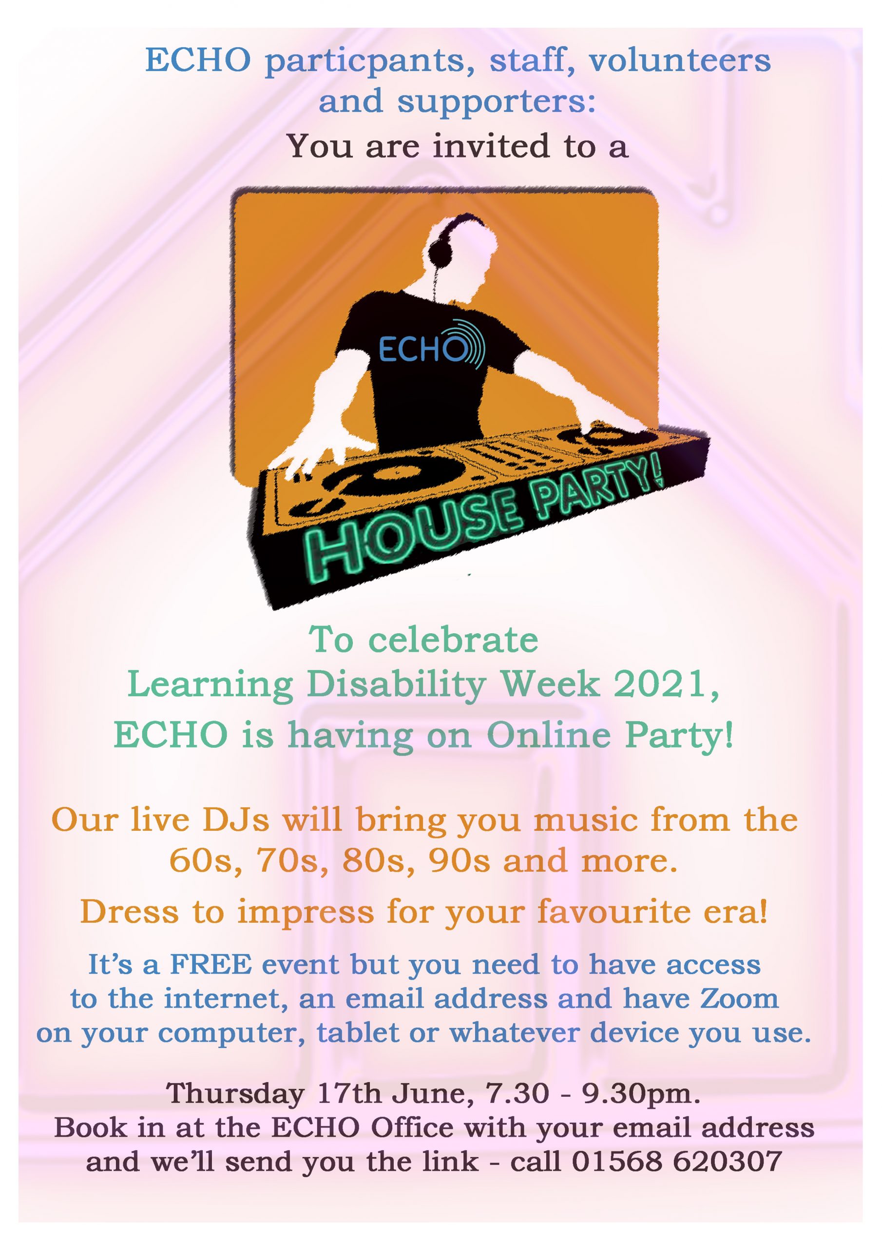 invitation to the ECHO house party